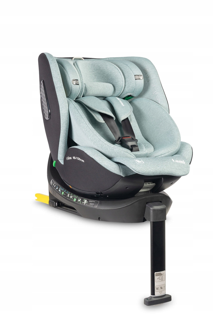 SWIVEL CAR SEAT 40-150 CM ISOFIX i-SIZE STABILIZING LEG