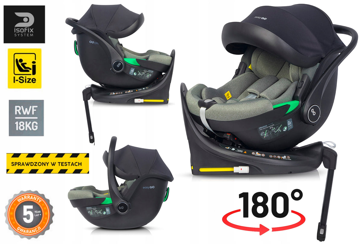 SWIVEL CAR SEAT FOR CHILDREN + ISOFIX BASE 2in1 i-SIZE 0-13KG RWF EAN (GTIN) 5908214739554