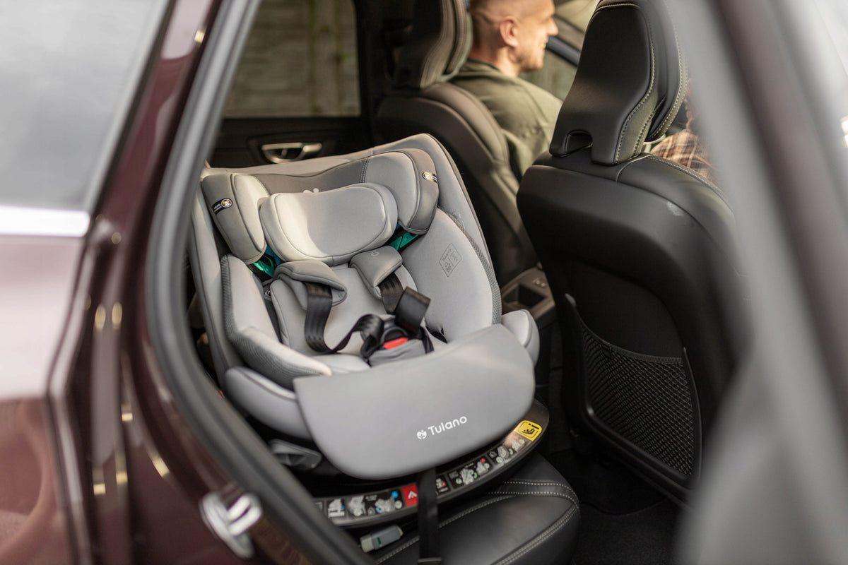 SWIVEL CAR SEAT WITH BASE 360° Tulano ISOFIX i-Size 40-150CM 0-36 Manufacturer code TN-LOOM 45 GREY