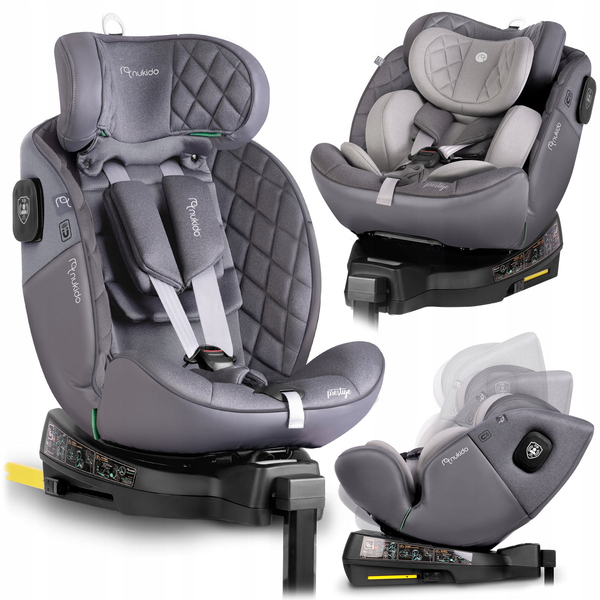 SWIVEL CAR SEAT WITH LEG 0-36KG ISOFIX NUKIDO I-SIZE 40-150cm