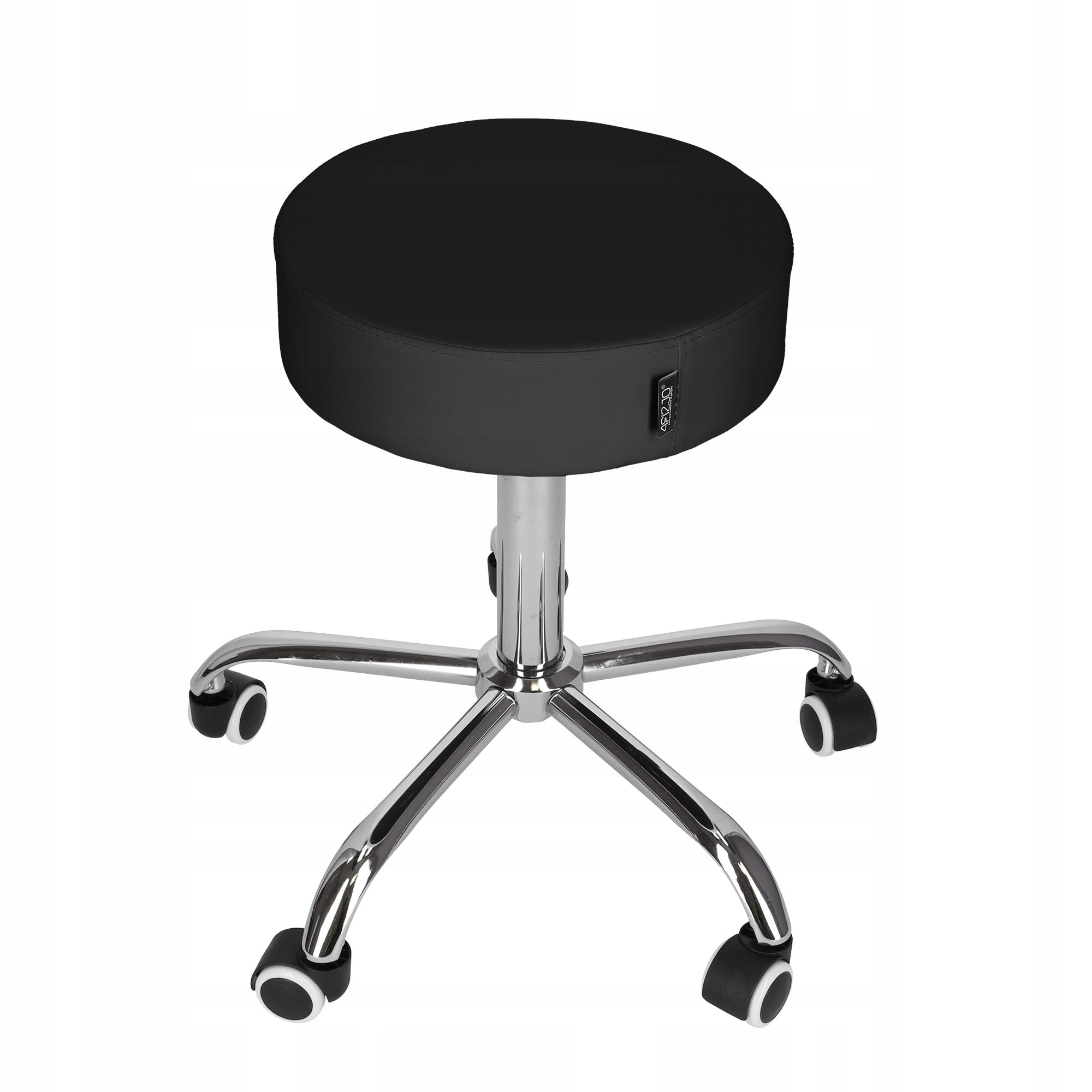 SWIVEL STOOL for massage for office on wheels 4FIZJO PURE - black Packaging status original