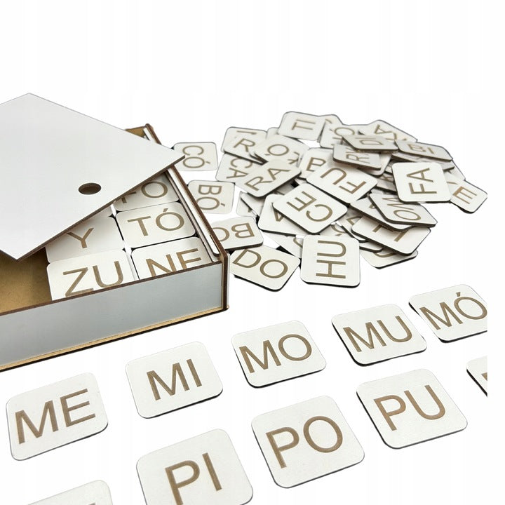 SYLLABLES tablets in a box learning to read SYLLABLE BOX