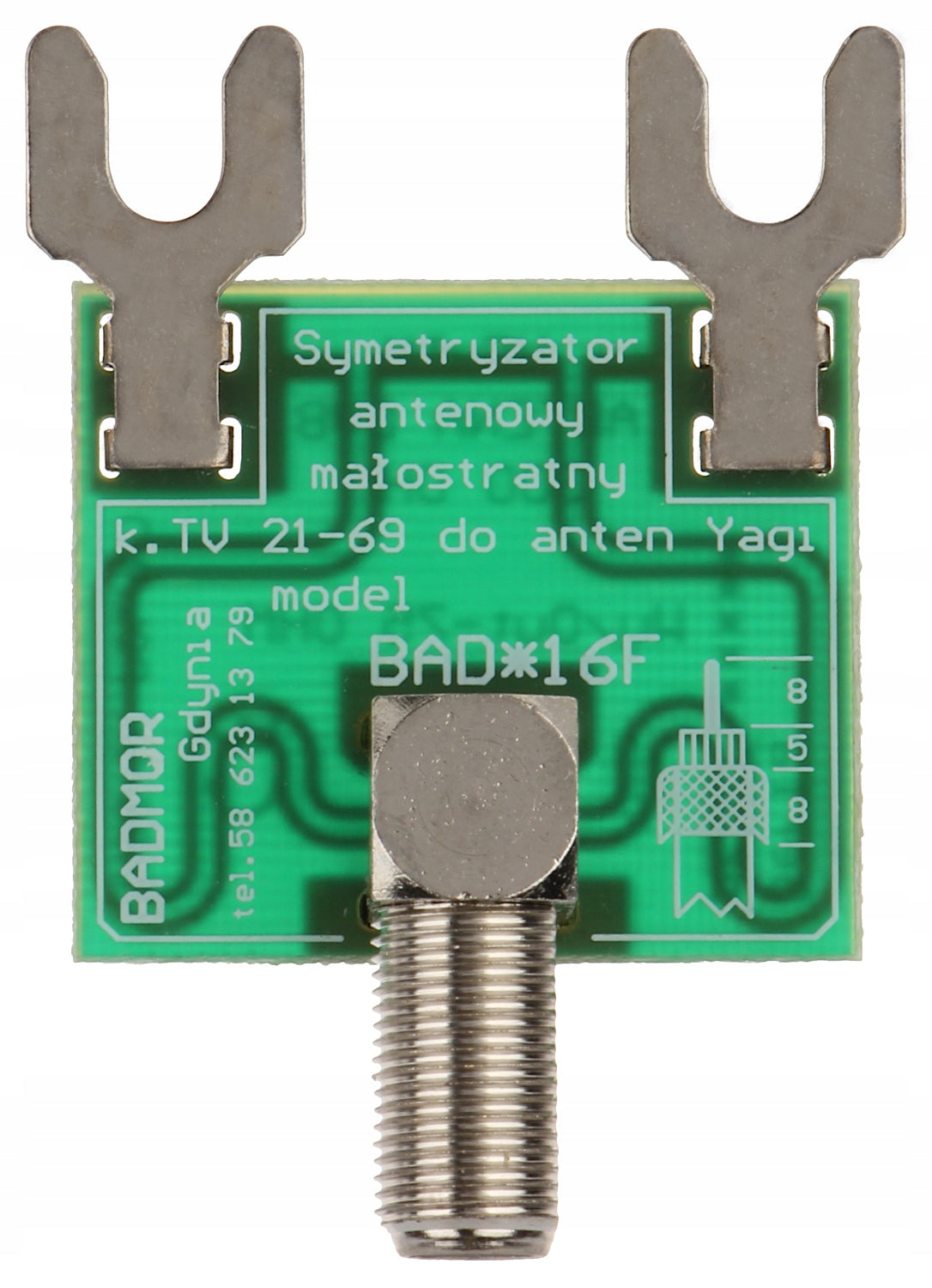 SYMMETRIZER FOR ANTENNA 21 - 60 DIPOLE Manufacturer code SYMETRYZATOR DO ANTENY 21 - 60 DIPOL