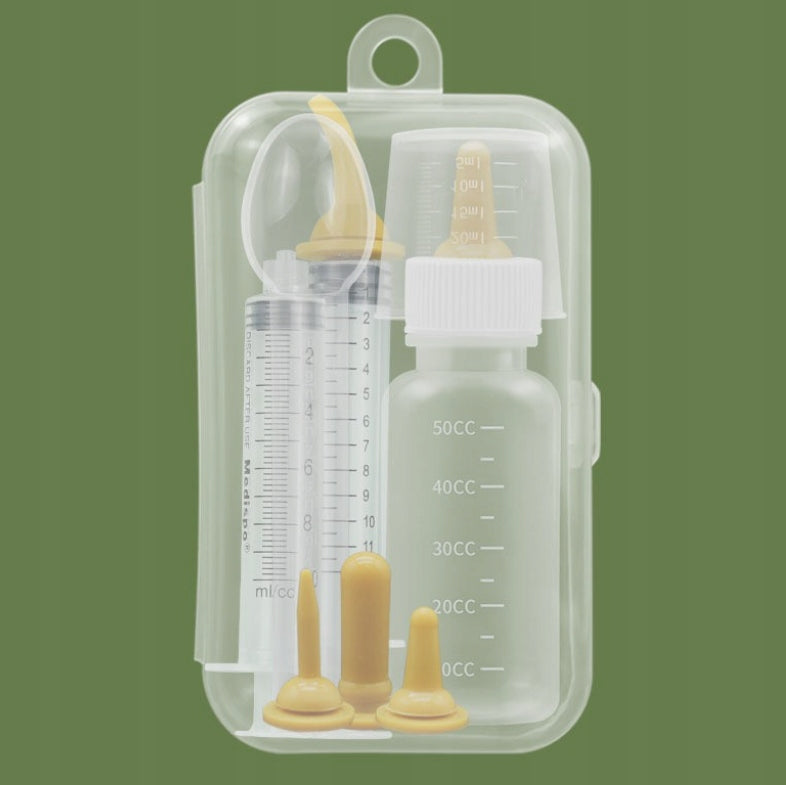 SYRINGES ANIMAL FEEDING BOTTLE KITTEN PUPPIES PACIFIERS SET Manufacturer code ZS3