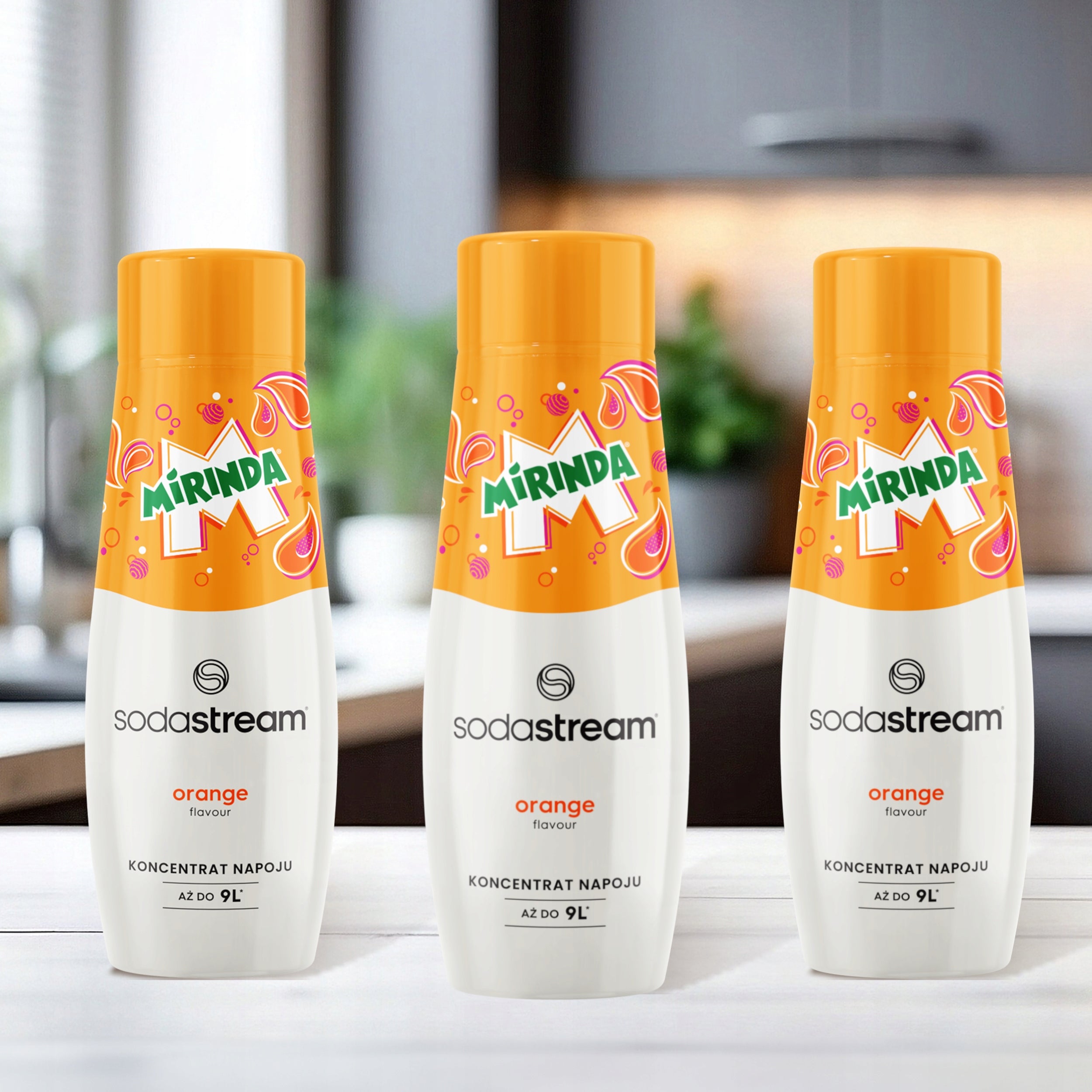 SYRUP SODASTREAM MIRINDA CONCENTRATE FOR SATURATOR TERRA 9L DRINK WITH 440ML Packaging status original