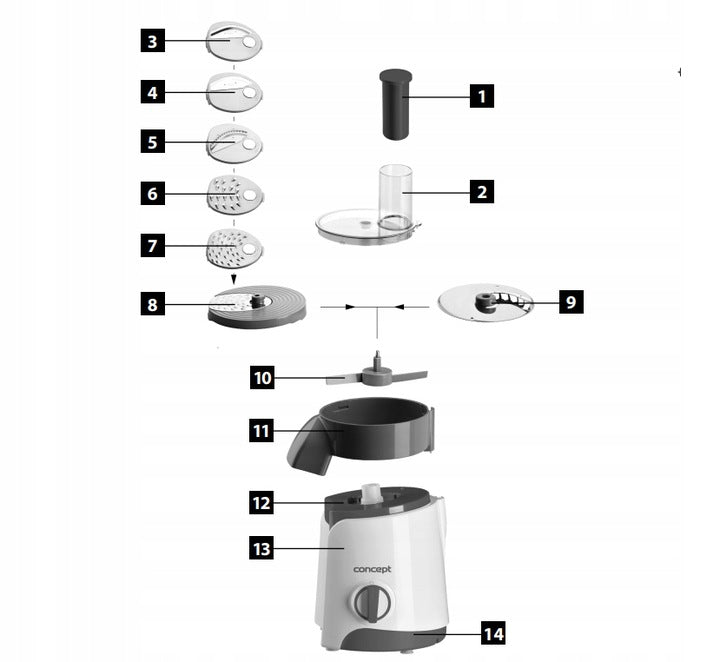 SZATKOWNICA CONCEPT WYTRZYMAŁA ES1010 MOCNA 200W + 6 NAKŁADEK GRATIS!!! Manufacturer code ES1010