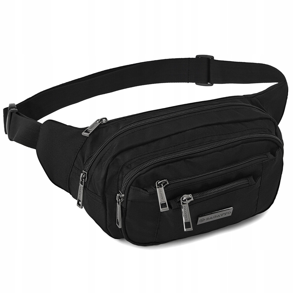 Sachet bum bag men's black roomy large sports hip ZAGATTO
