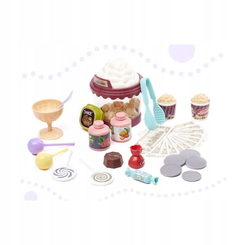 Sada detský popcornový vozík HOME POPCORN CAR 668-97 Brand Ikonka