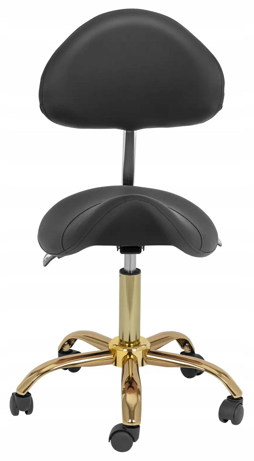 Saddle chair 51-65cm 150kg black/gold PHYSA MANNHEIM BLACK_GOLD Manufacturer code 10040832