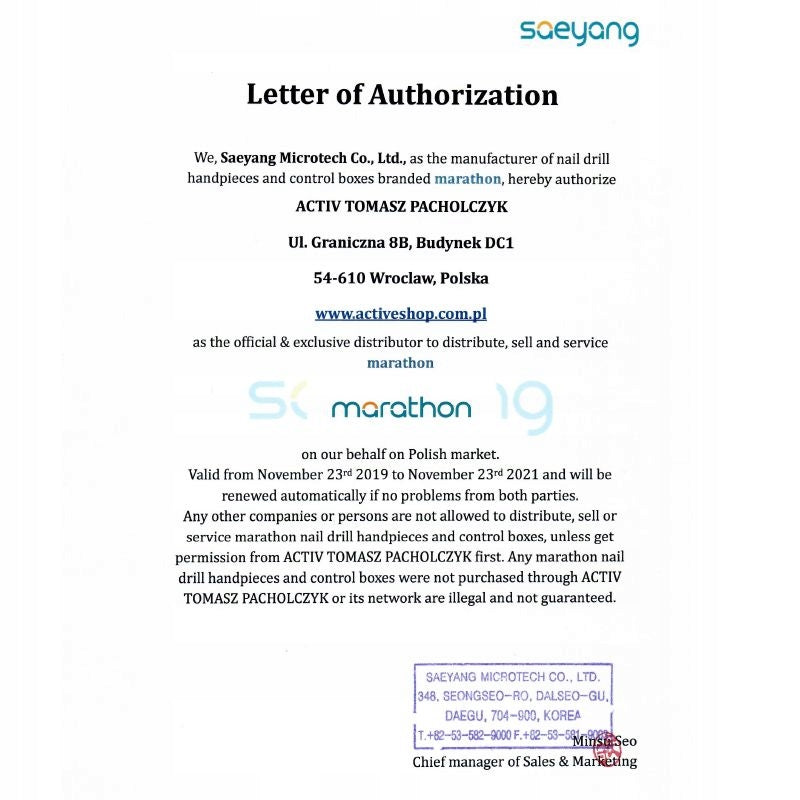 Saeyang Marathon 3 Champion pink + H200 milling machine Brand SaeYang