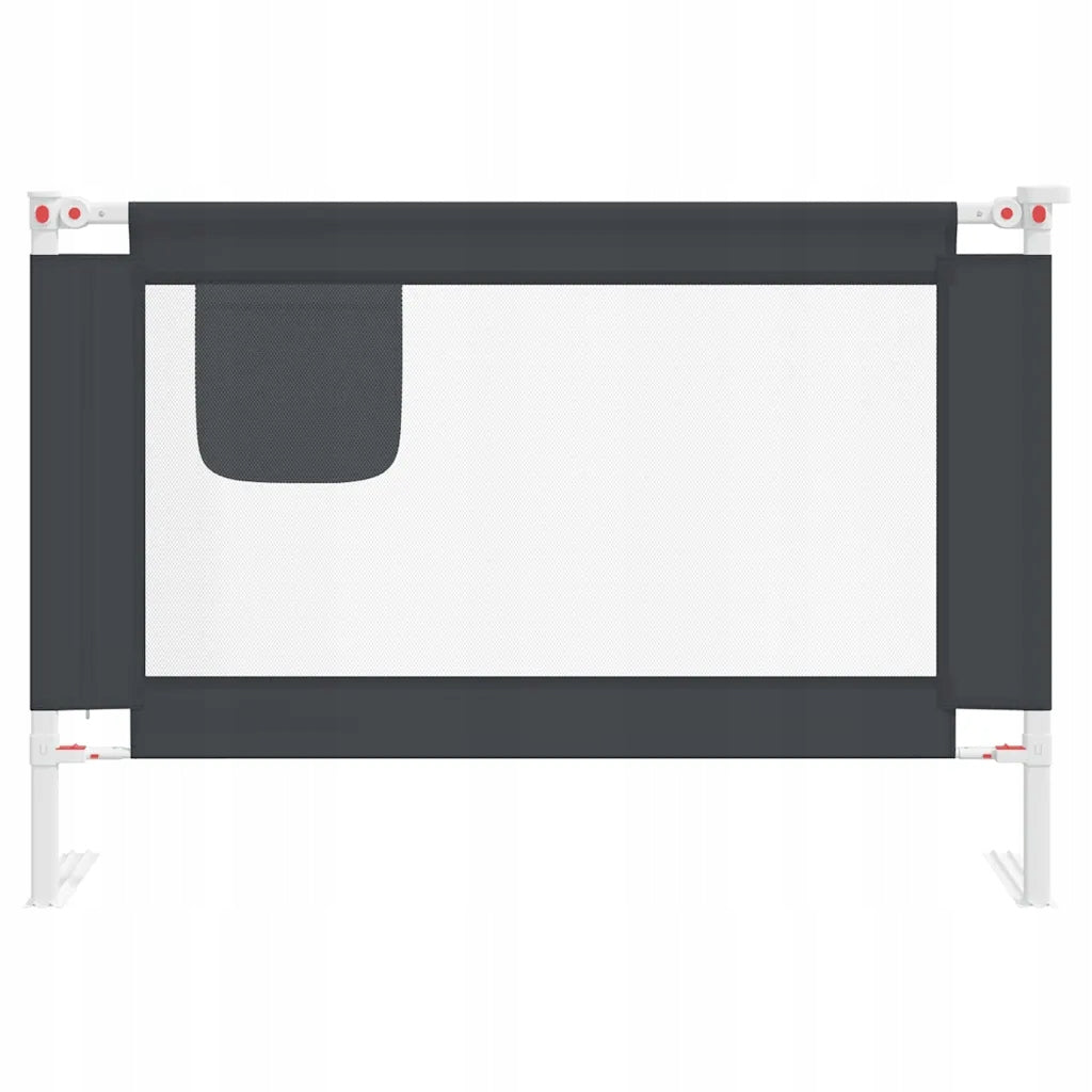 Safety barrier for bed 100x25 cm, dark grey Color gray