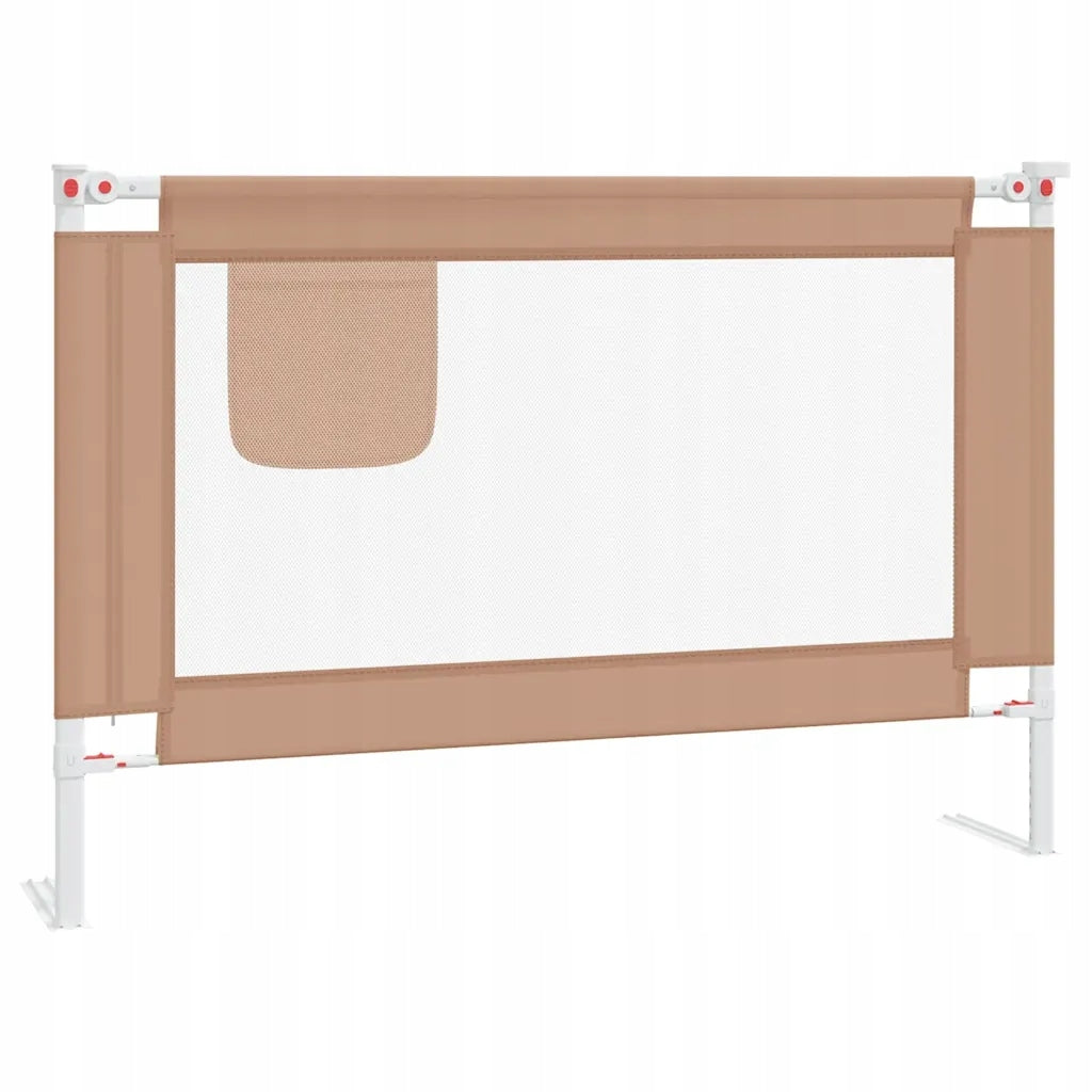 Safety barrier for bed 100x25 cm, taupe.
