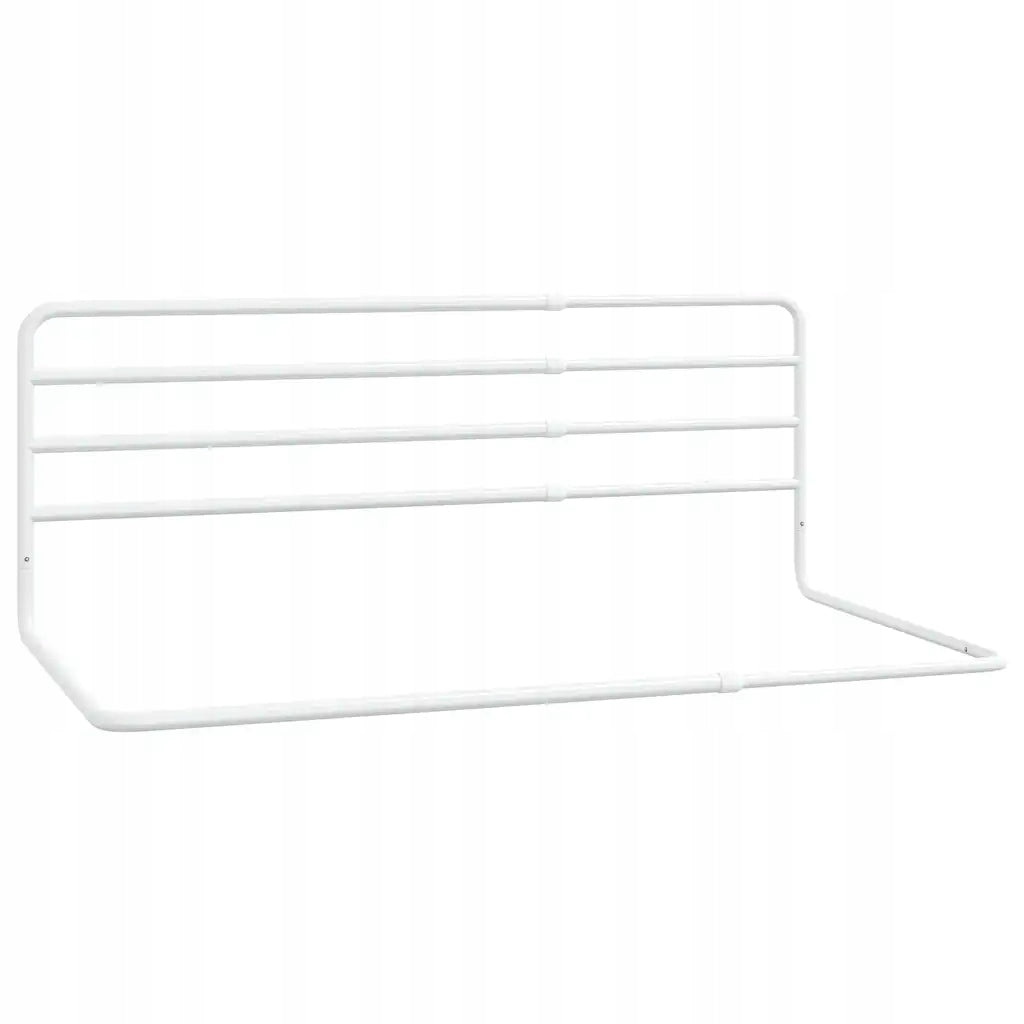 Safety barrier for bed, white, (76-137)x55, iron