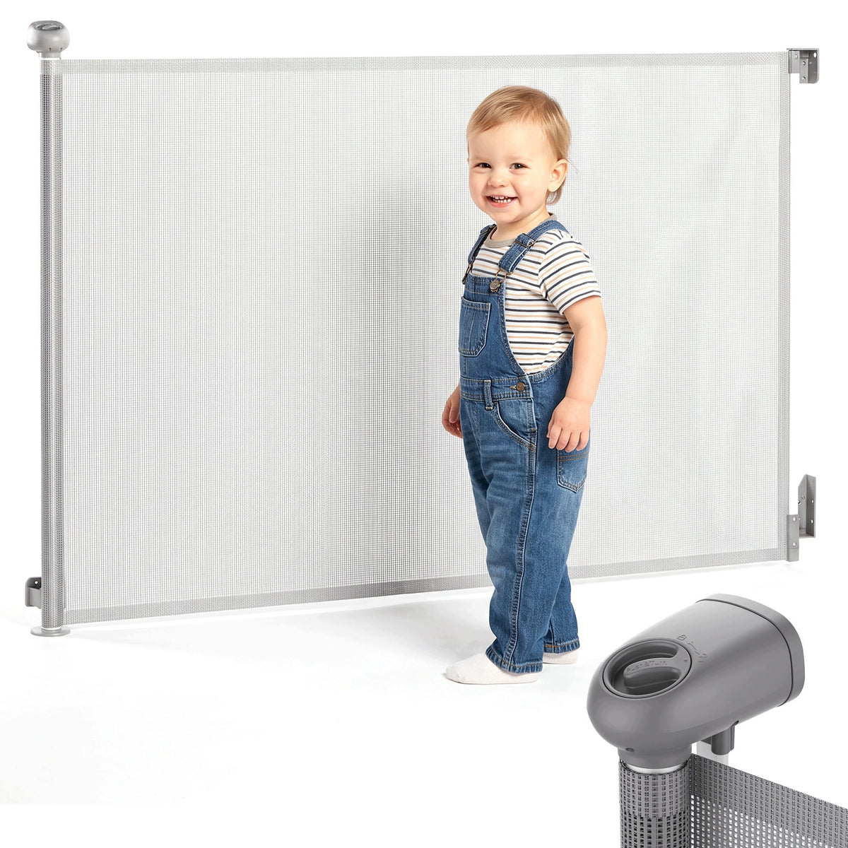 Safety gate for children Moby-System HOMESAFE rolled Press & Turn