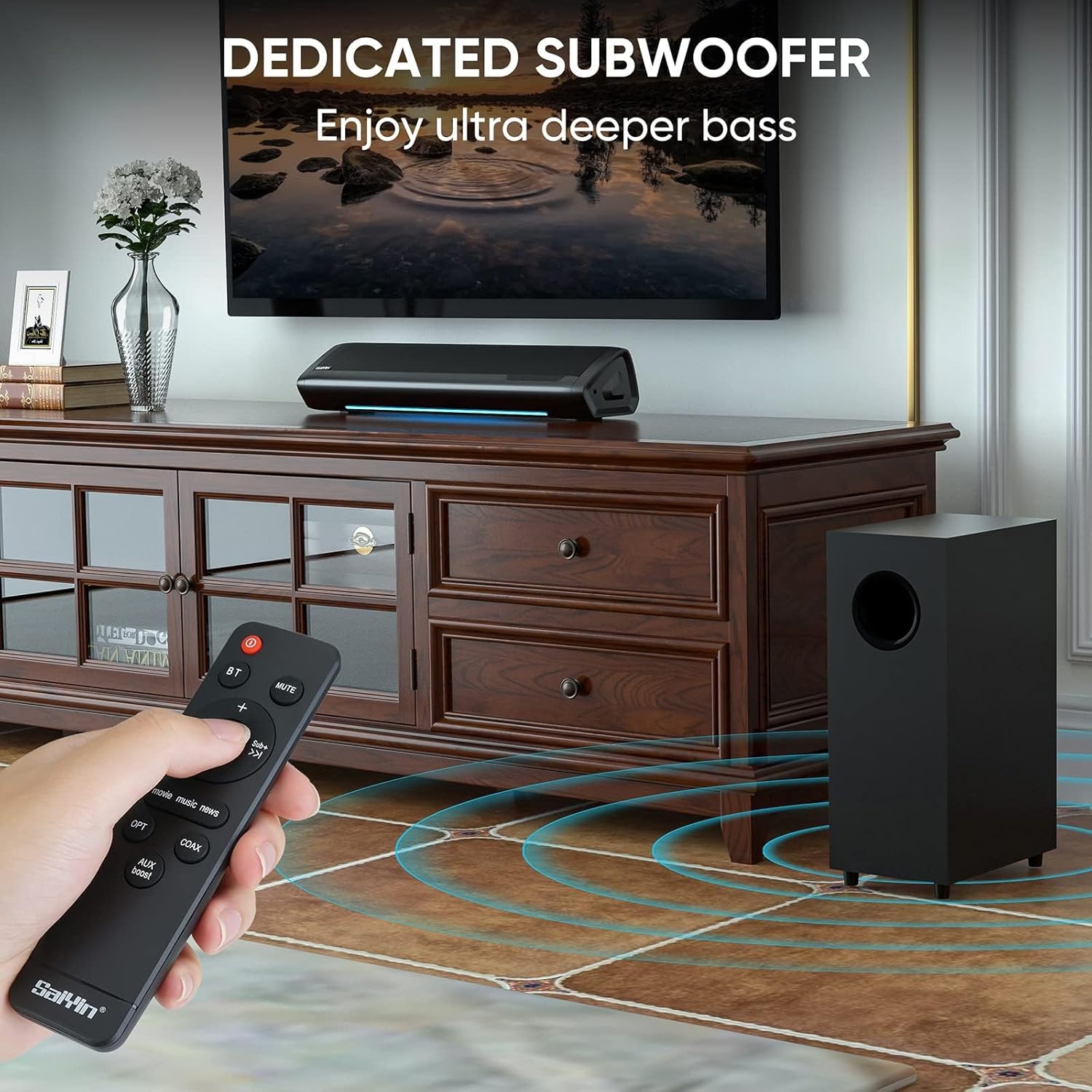 SaiYin SMART TV SOUNDBAR WITH BLUETOOTH Brand Saiyin