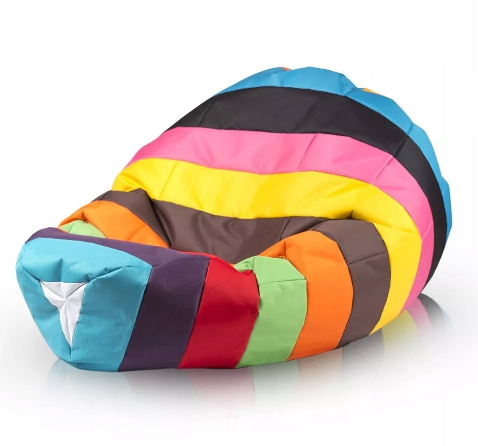 Sako XL Bag Pouf Coloured Armchair Polyester Mix Rectangles | Children's Room Medical device no