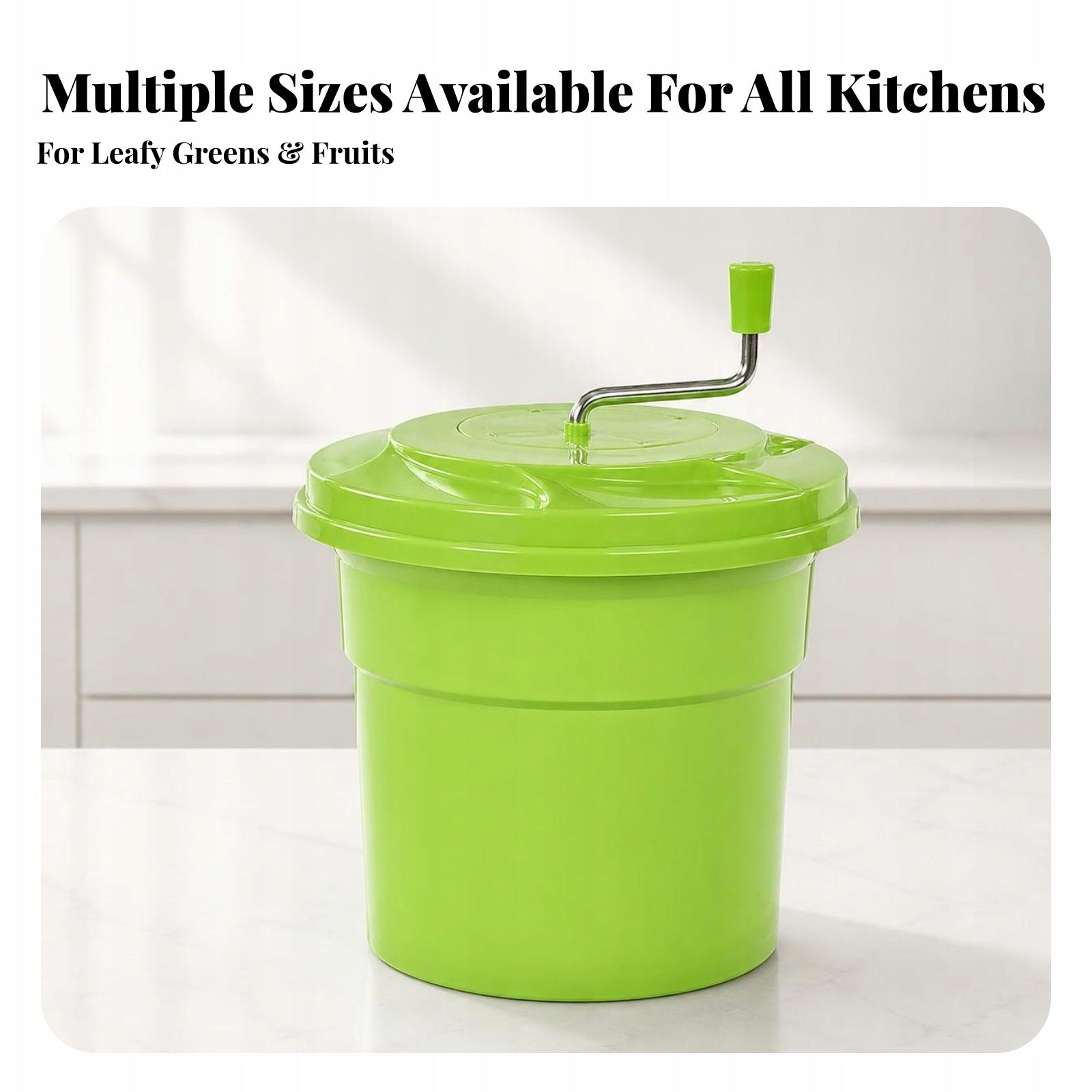 Salad Centrifuge with Drainage Hose Hand-Crank Fruit and Vegetable Packaging status original