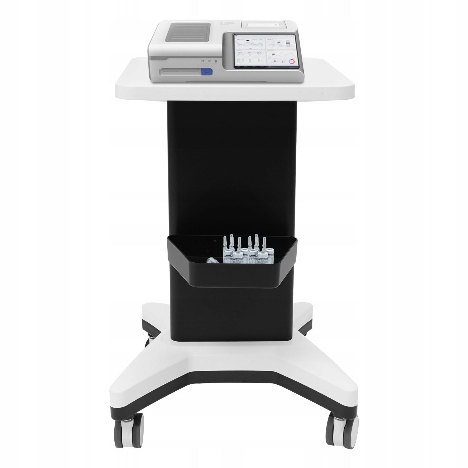 Salon Trolley, Black Practical Cart, Beauty Cart with Side Box, 45*40*67CM