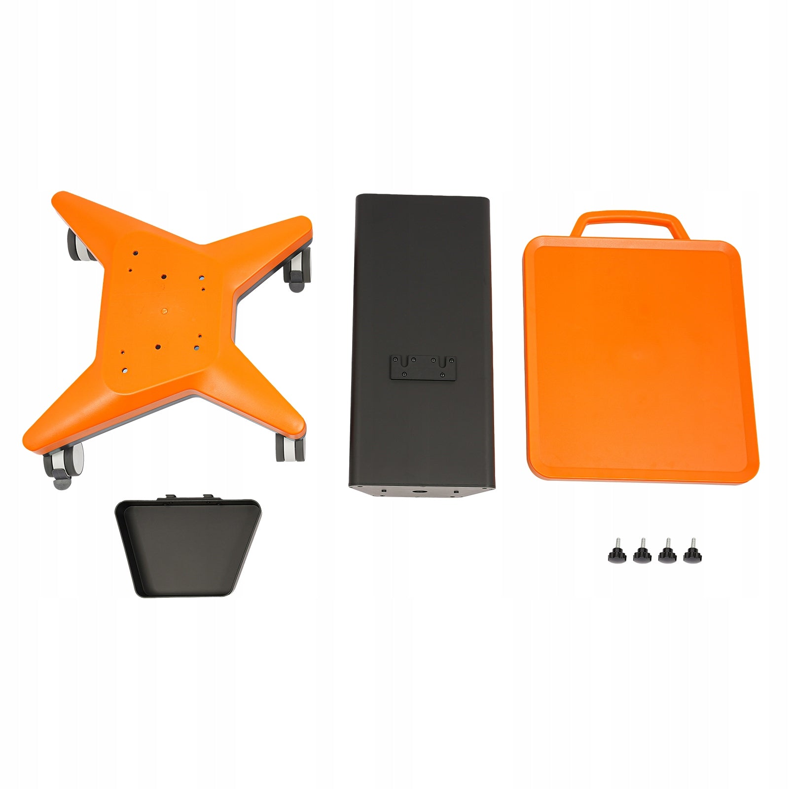Salon Trolley, Orange Practical Cart, Beauty Cart with Side Box, 45*40*67CM Brand no brand