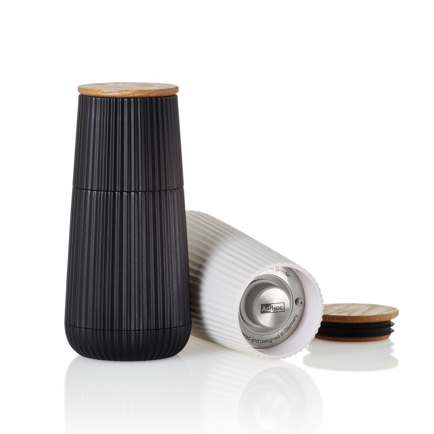 Salt Pepper Grinder AdHoc Scape 2 Pcs Manual Adjustment Elegant Design Packaging status original