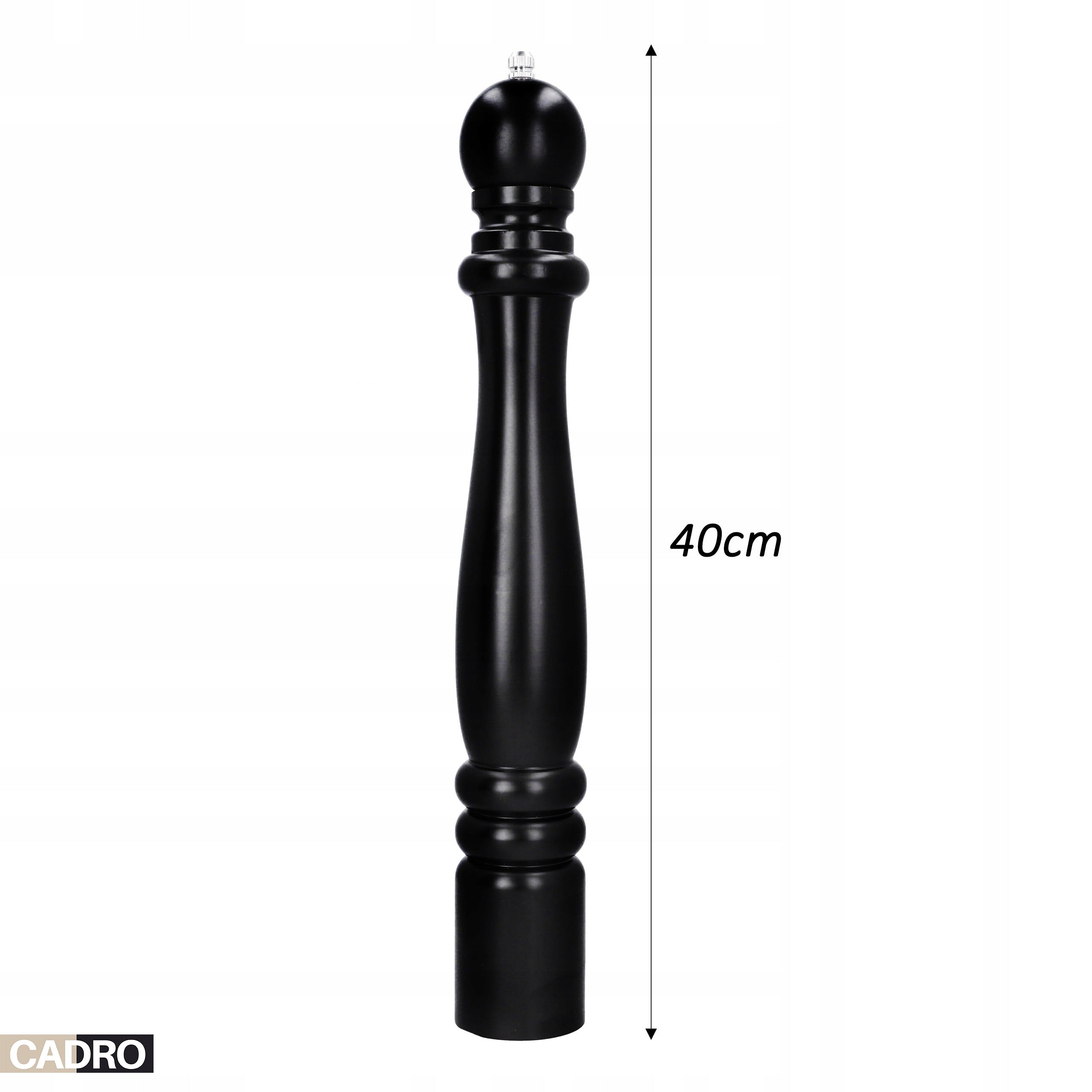 Salt Pepper Grinder Handheld Wooden Ceramic Grinder Black Large Packaging status original