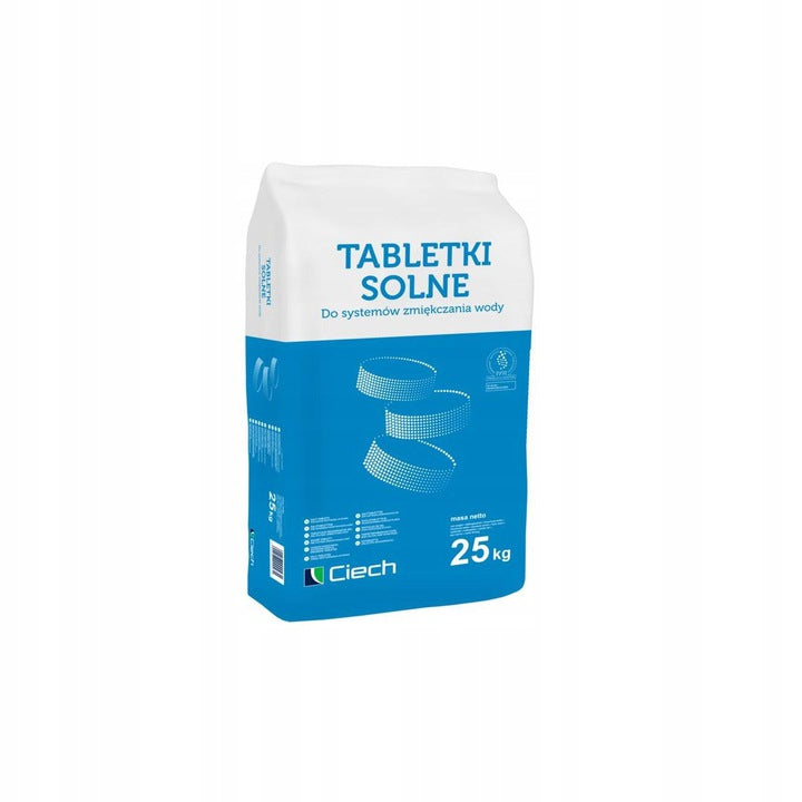 Salt Tablets For Water Treatment For Softener Salt Ciech 25 kg Qemetica Brand Ciech