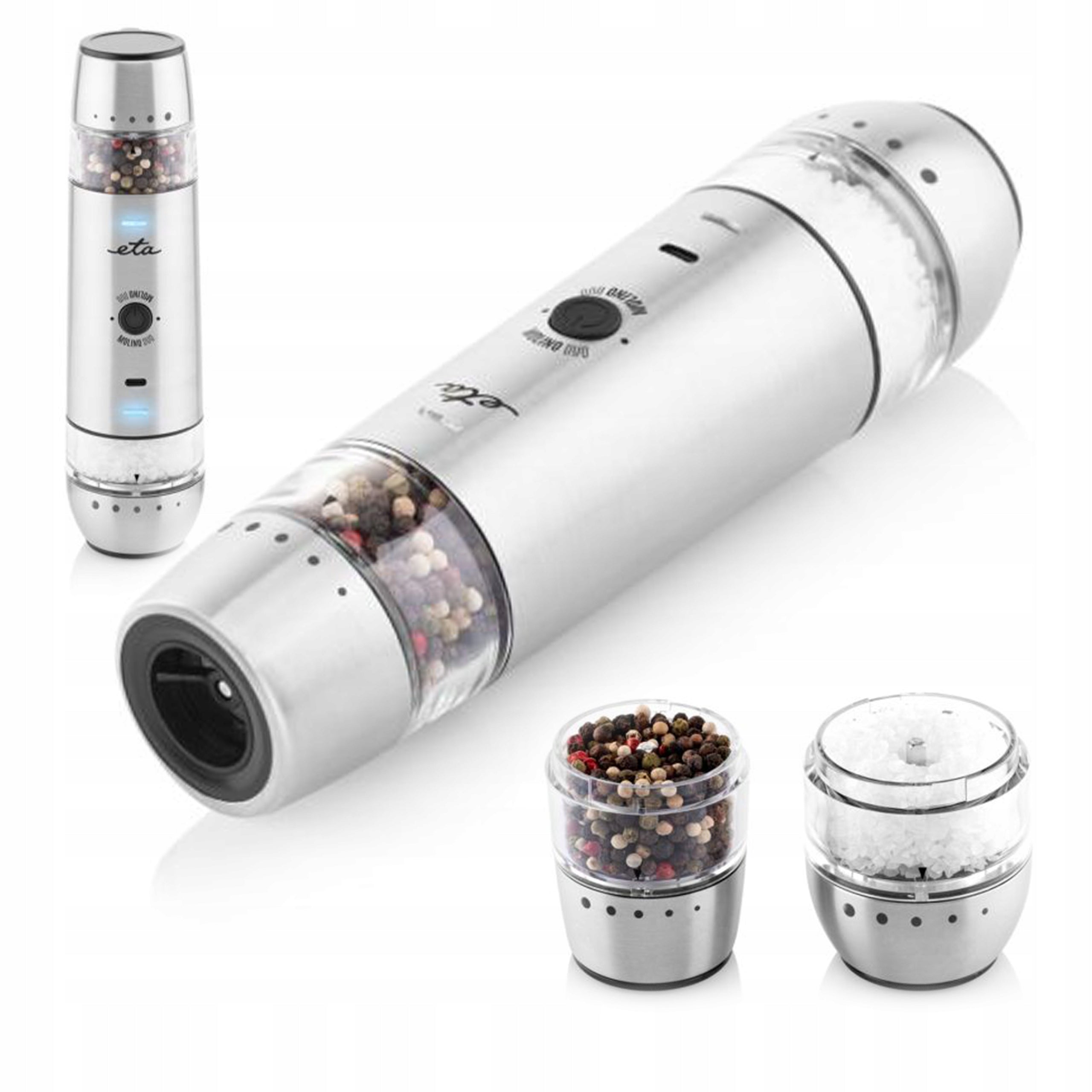 Salt and Pepper Grinder 2in1, battery operated, adjustable ETA Molino