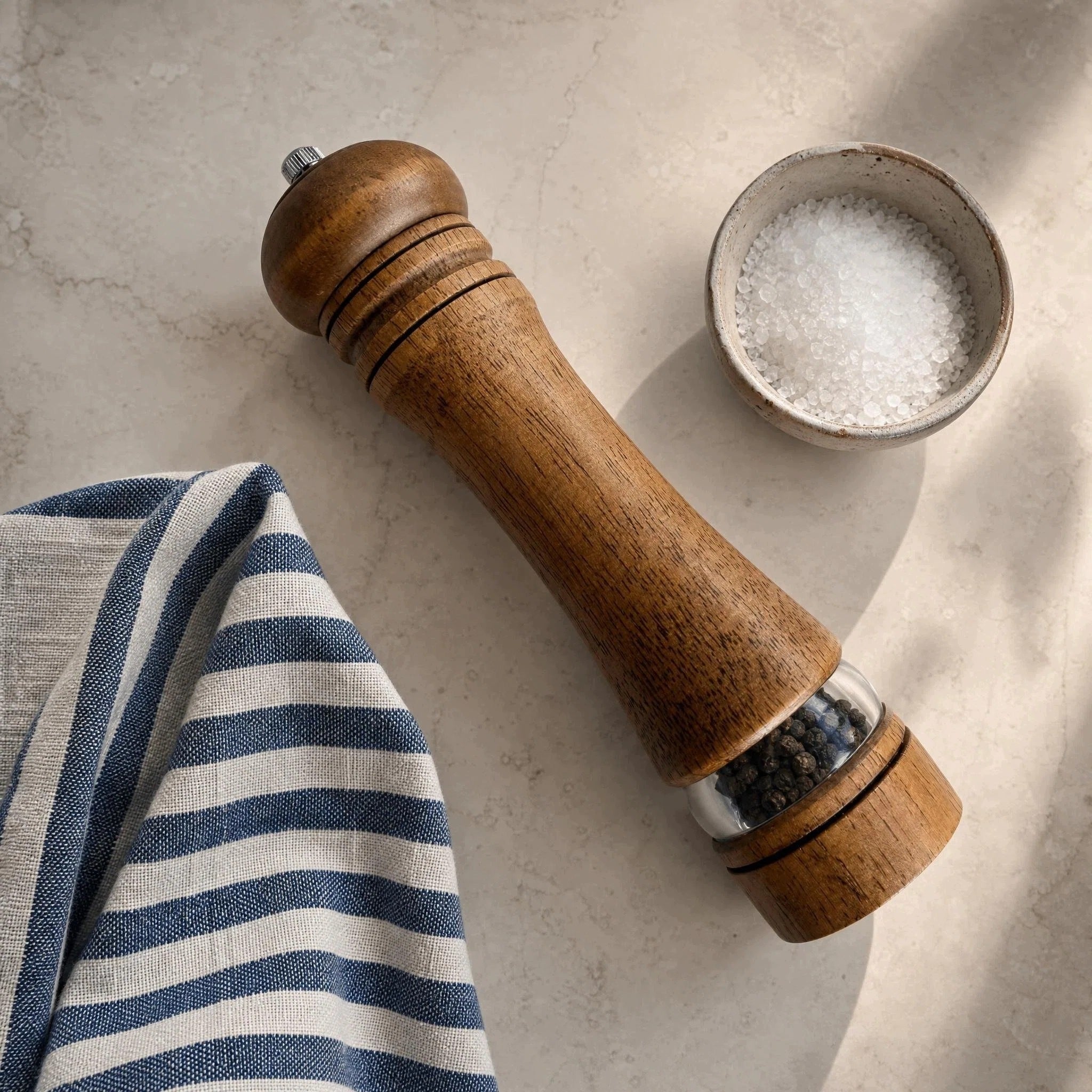 Salt and Pepper Grinder Handheld Wood Grinders Set of 2 Classic Manufacturer code EPS0529WW