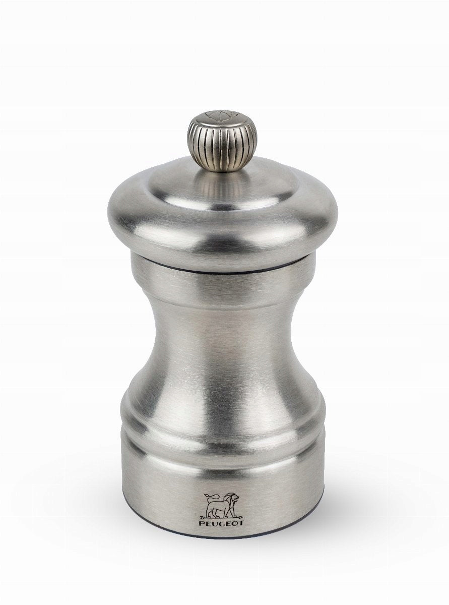 Salt grinder Peugeot Bistro Chef 10 cm steel silver manual Color gray