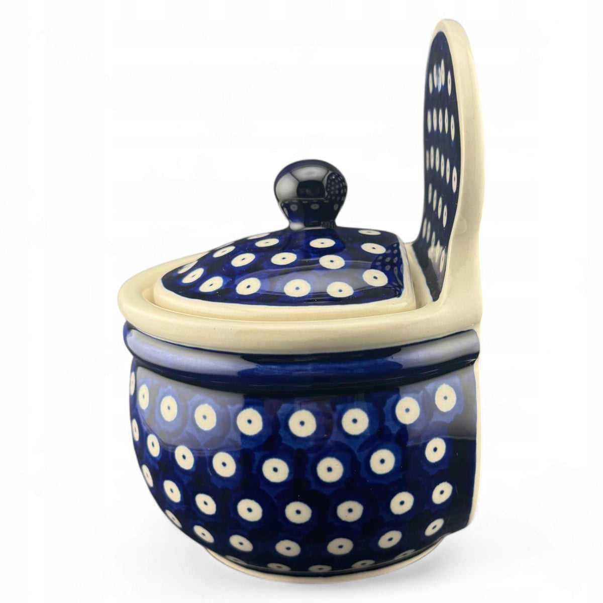 Salt shaker, salt container 1211 Dot D-42 G2 Bolesławiec Brand Zakłady Ceramiczne "Bolesławiec"