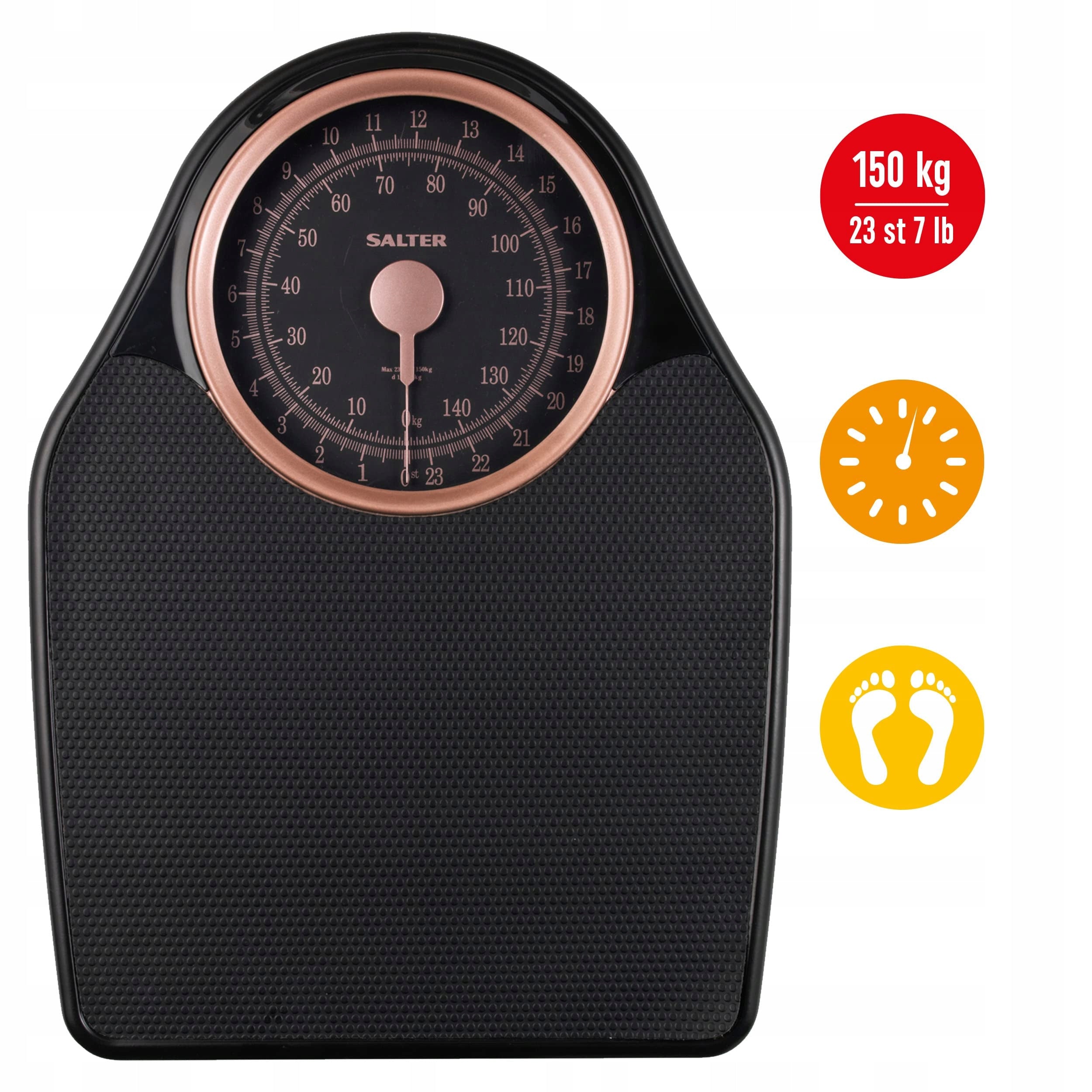 Salter Mechanical weight up to 150 kg pink-gold with large platform Brand Salter