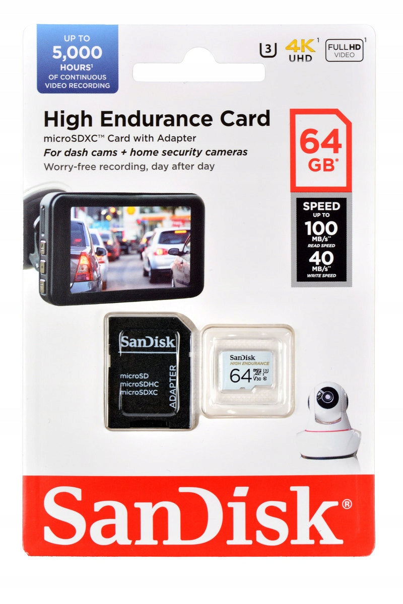 SanDisk High Endurance microSDXC Card 64 GB V30