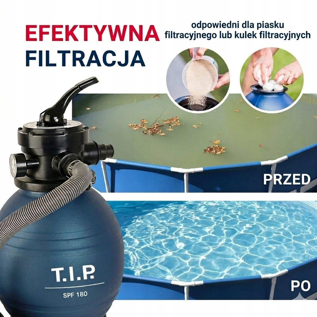 Sand Filter for Sand Pool or Balls Pool Pump 7900l/h Set Output 7900 l/h