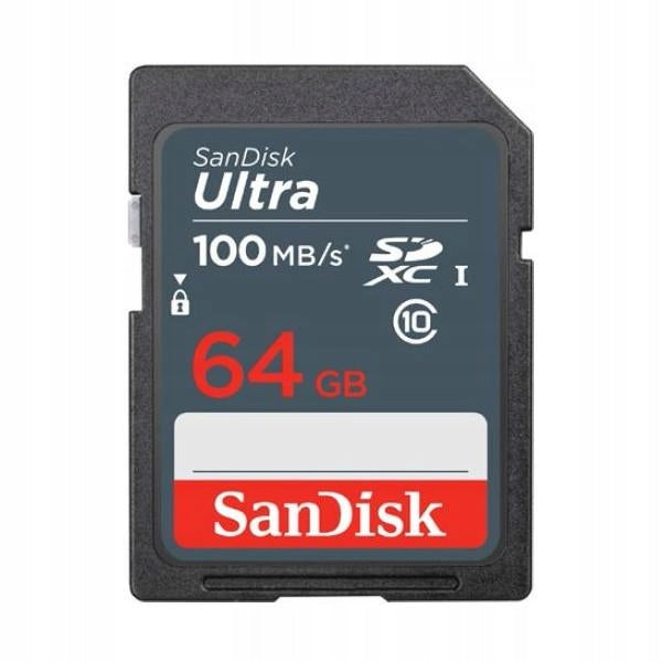 Sandisk 64GB SDXC Ultra Class10 100MB/s UHS-I SD Card Manufacturer SanDisk