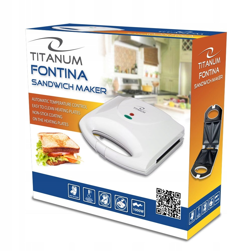 Sandwich maker Titanum "Fontina" white Manufacturer code ESP-TKT006W