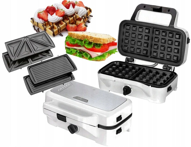 Sandwich maker panini grill MPM MOP-33M Non-stick coating