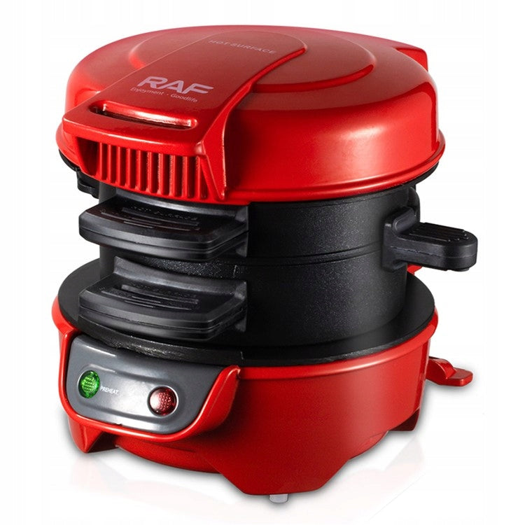 Sandwich maker red metal 600 W with temperature control Brand no brand