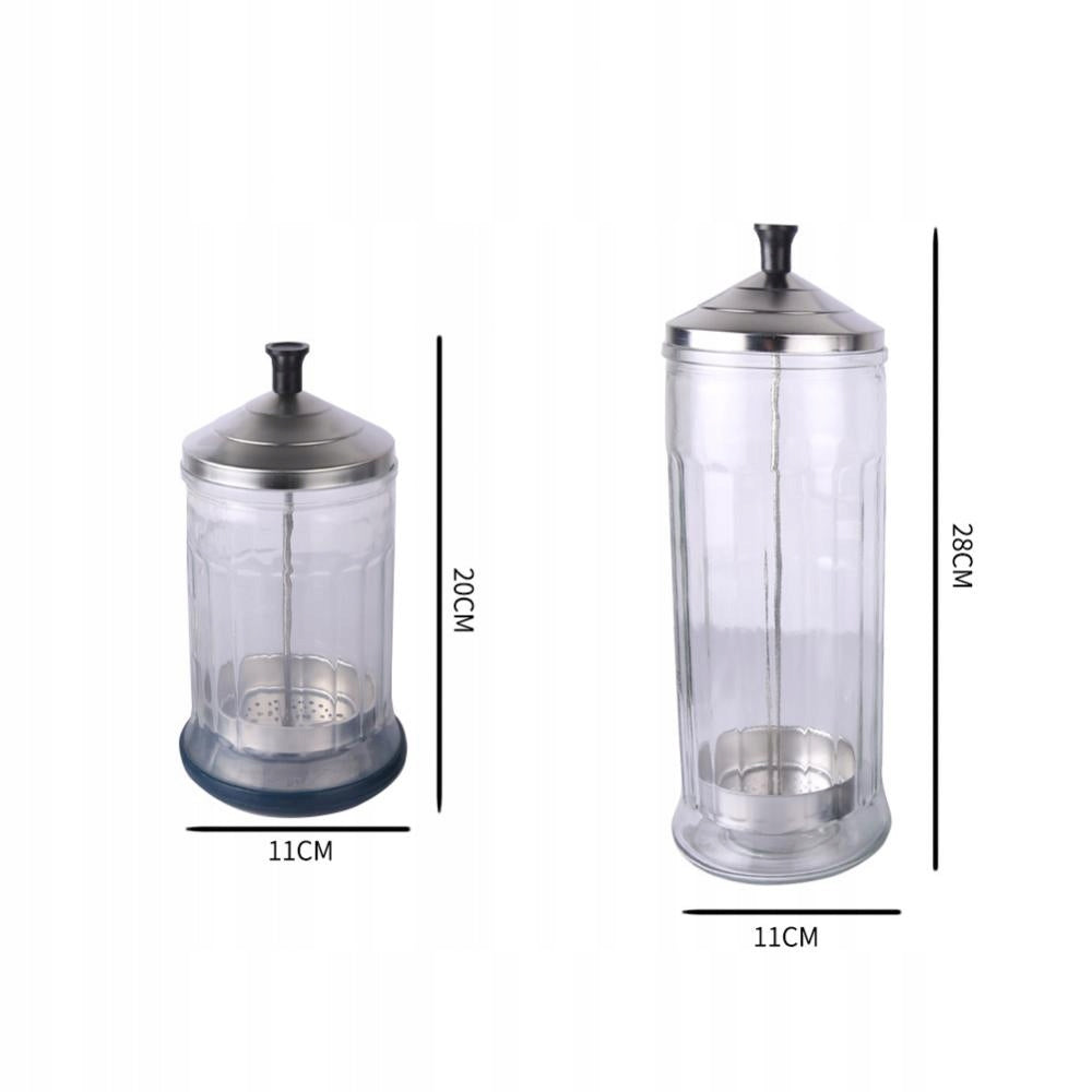 Sanitizer Glass Jar for Styling Salon Barber Large Brand no brand