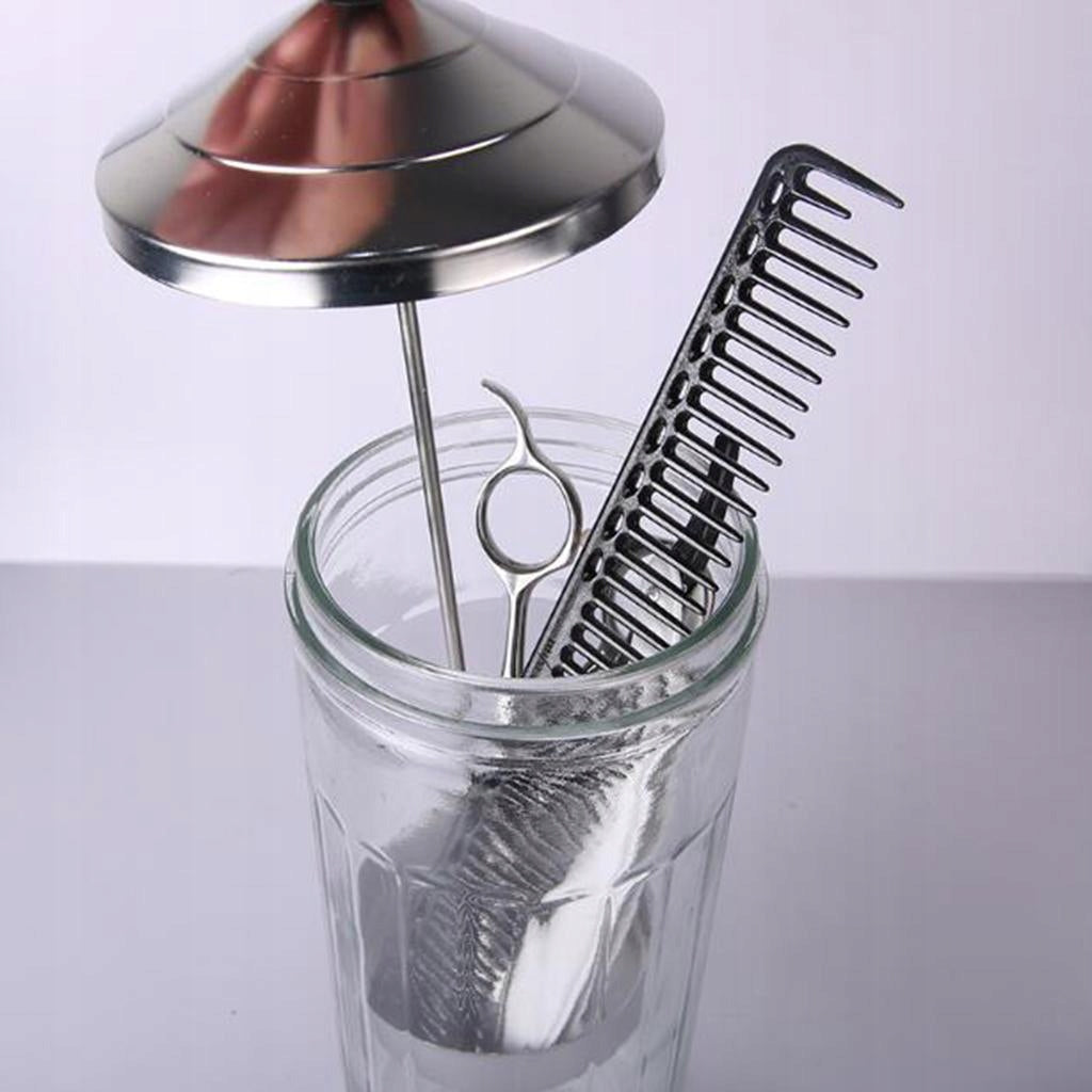 Sanitizer Glass Jar for Styling Salon Barber Large Kind ballpoint
