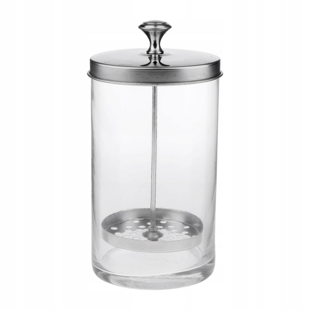 Sanitizing Jar For Scissors Nipper Cutter Manicure Tools S S Clear Brand no brand