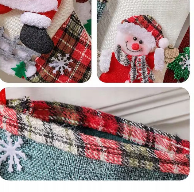 Santa Claus Shoes CHRISTMAS Socks Large 31 cm Set of 4 Brand no brand