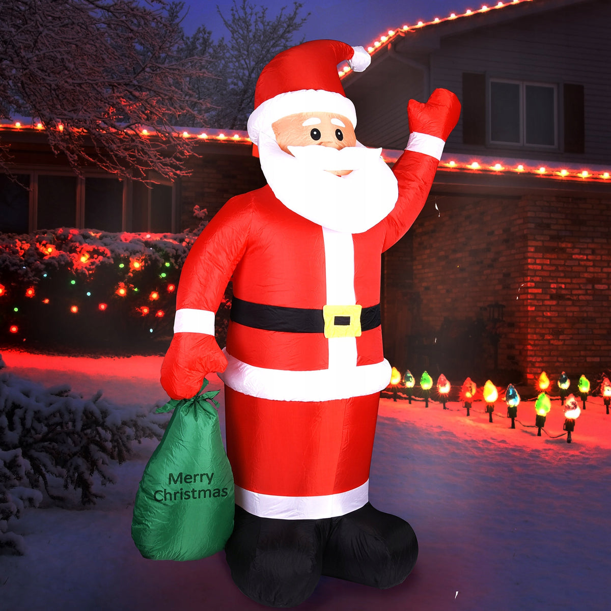 Santa Inflatable Large LED Christmas Decoration 180cm Inflatable Manufacturer code 105252