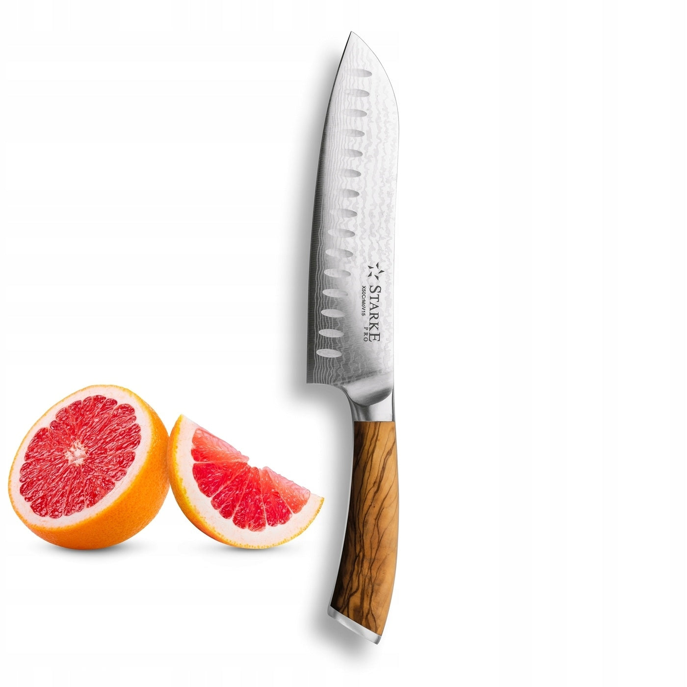 Santoku KNIFE HARD JAPANESE STEEL Kitchen Starke Pro Keiko Yoko 17,5 cm