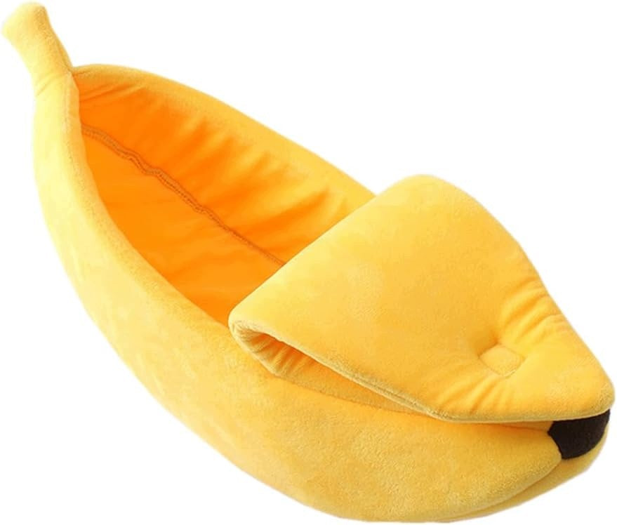 Sarekung bed pet bed soft banana shape cats dogs
