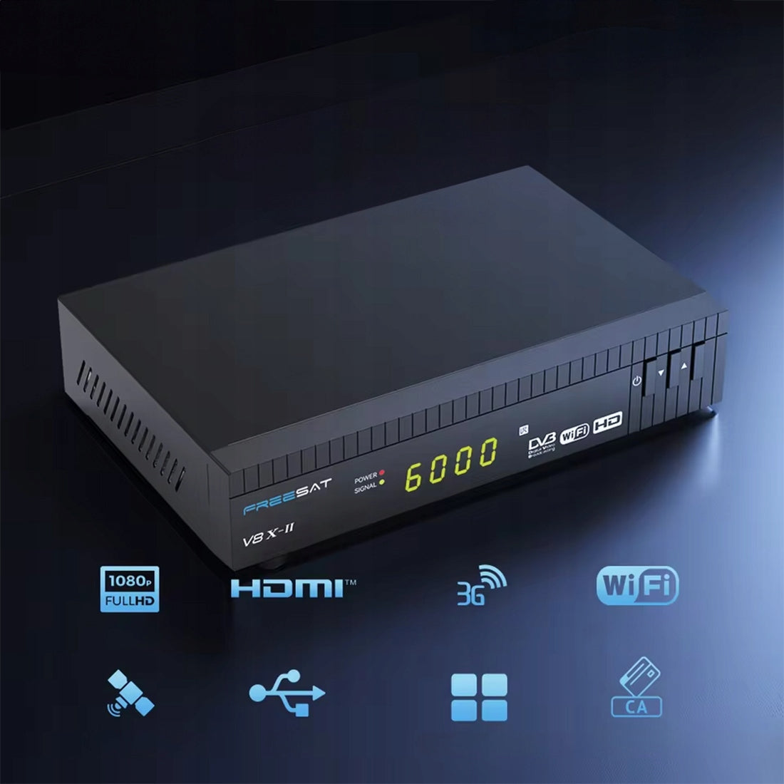 Satellite Decoder Tuner DVB-S2X H.265 HEVC WIFI LAN YouTube IPTV + Remote Control EAN (GTIN) 5903031064278