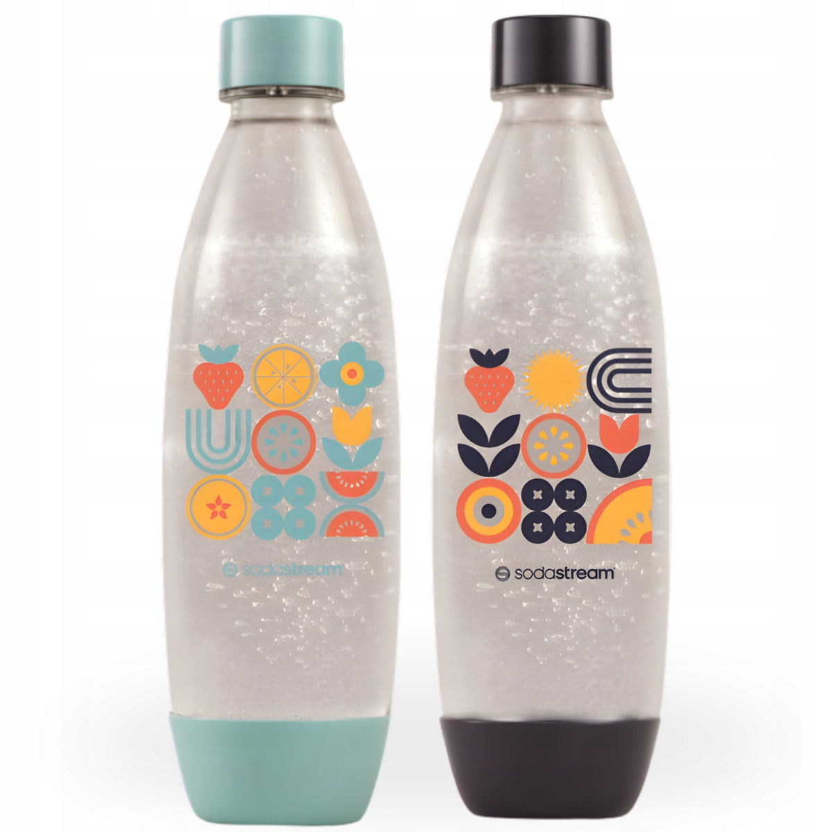 Saturator Bottles SodaStream Fuse Fruits Folk 2 Pack x 1L Set