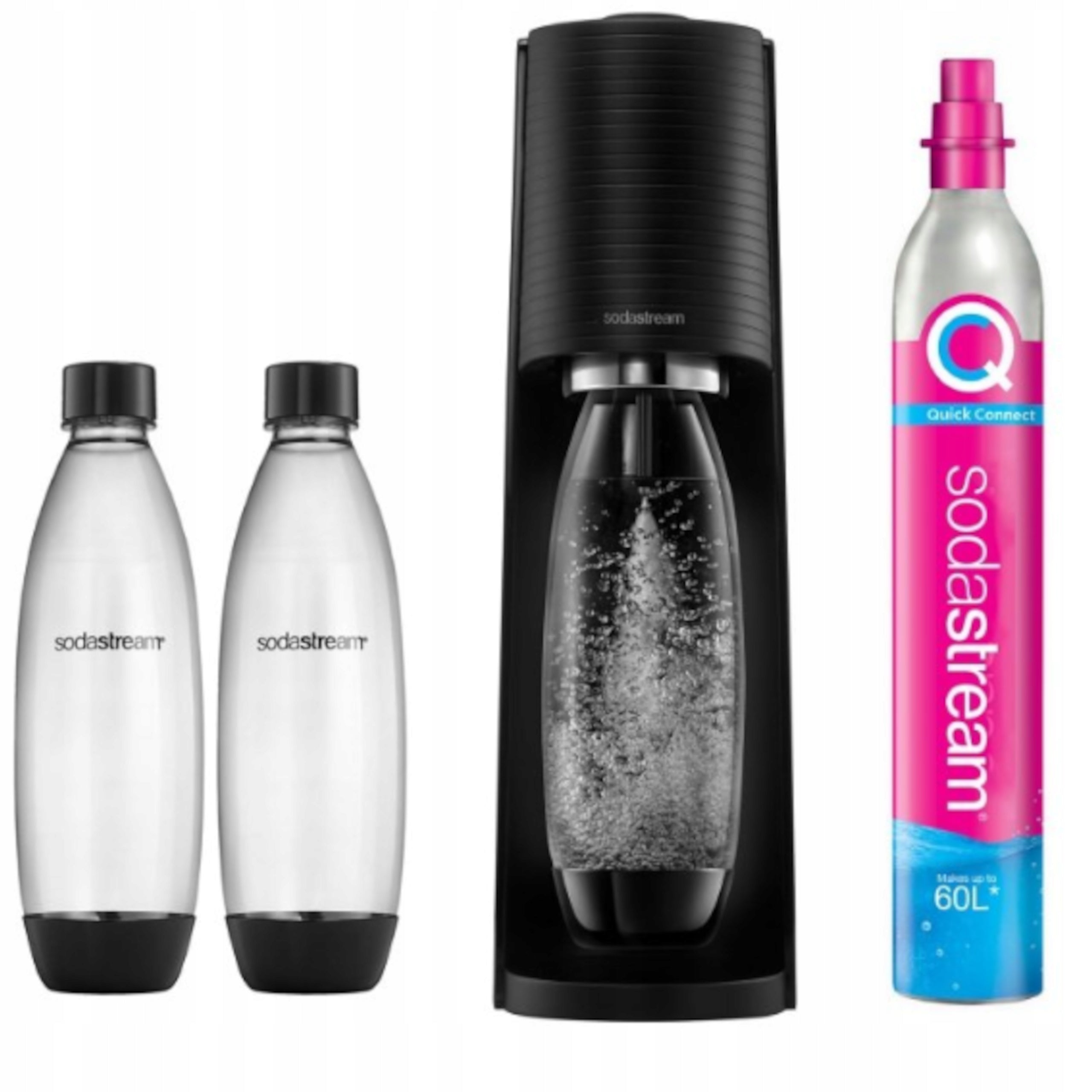 Saturator SODASTREAM TERRA 2 Bottles Pepsi Max, 7UP FREE, Mirinda WITHOUT SUGAR Brand SodaStream