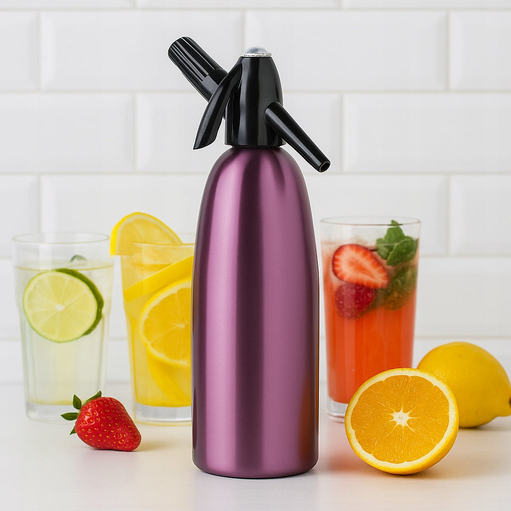 Saturator for sparkling water 1L QUICK SODA ART SA-01 H Home Siphon Violet Product weight with unit packaging 0.93 kg