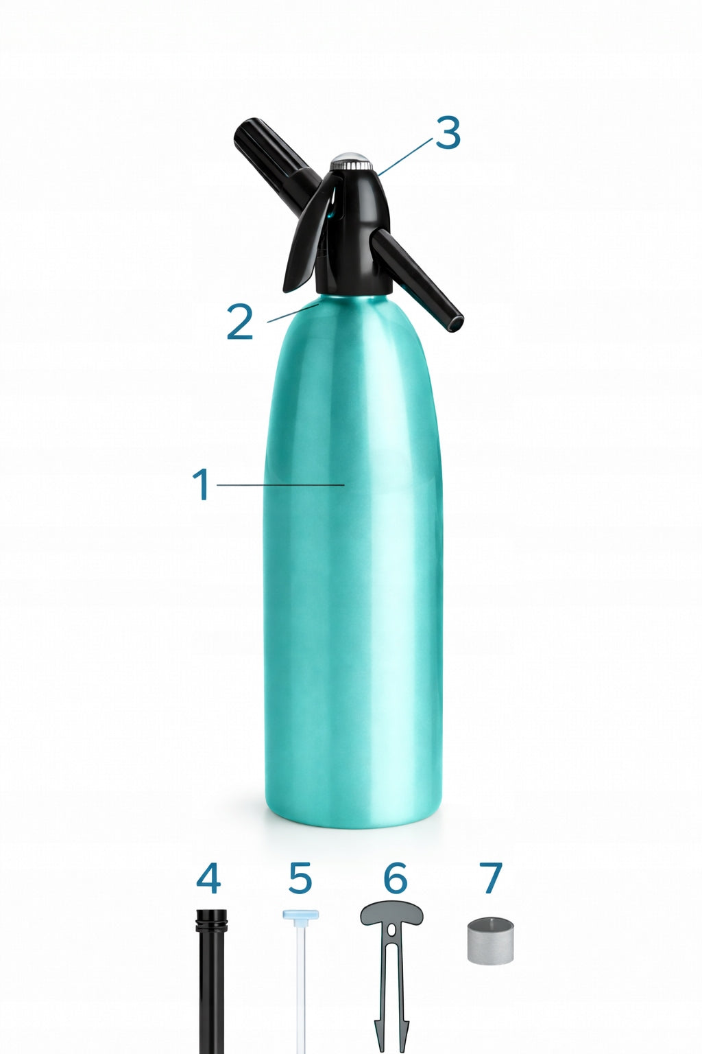 Saturator for sparkling water 1L QUICK SODA SA-01E ART Home Portable Siphon EAN (GTIN) 5906721170075