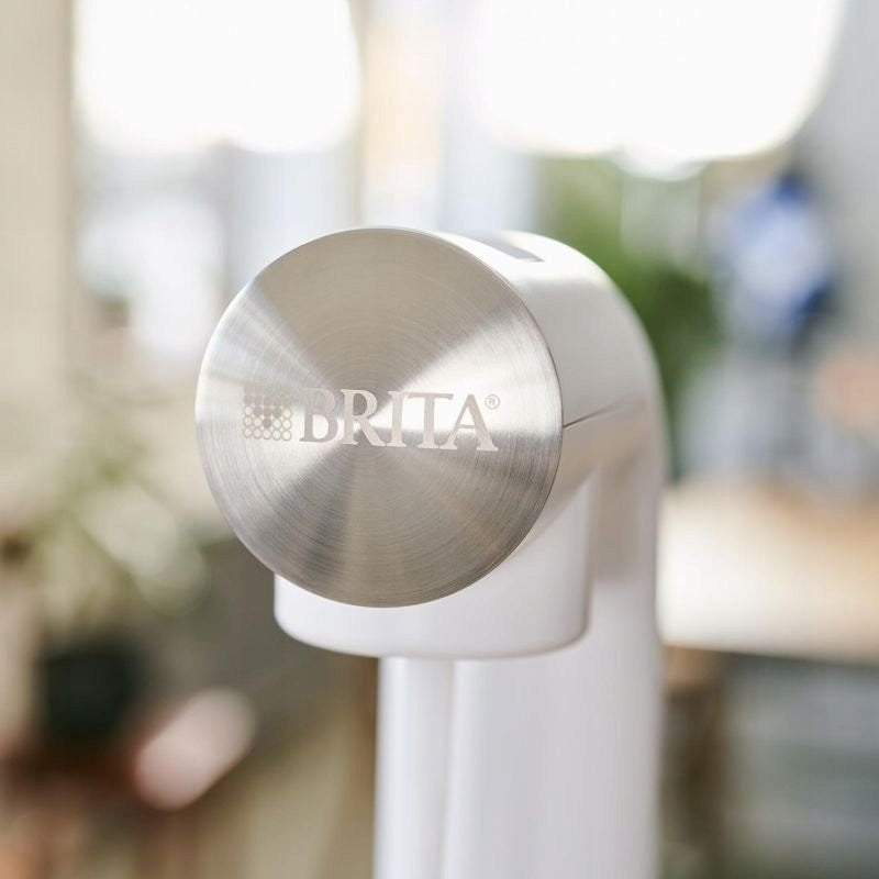 Saturator for sparkling water BRITA sodaONE white with CO2 cylinder and bottle Certificates of conformity CE WEEE